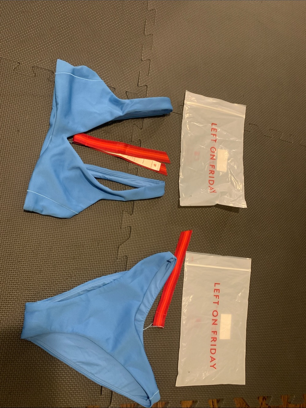 Left On Friday Light Blue Bikini Set - BRAND NEW with tags